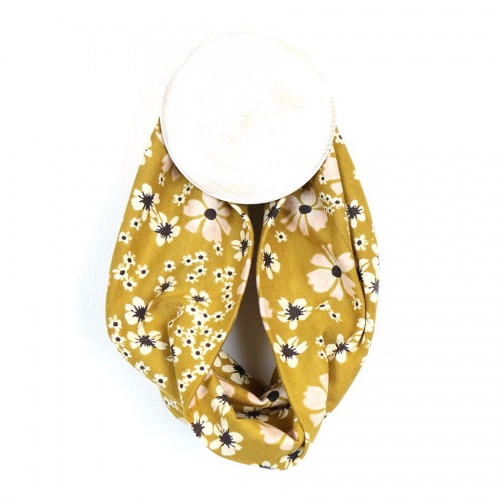 Floral Mustard Multiway Snood by Peace of Mind