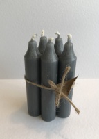 Natural Wax Grey Candles by Casa Verde