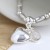 Silver Plated Stretch Bracelet with Crystal & Heart by Peace of Mind