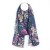 Recycled blue mix floral garden Print Scarf by Peace of Mind