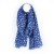 Blue Cotton Scarf with Shadow Dot Print by Peace of Mind