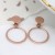 Sterling Silver Rose Gold Plated Disc and Hoop Earrings by Peace of Mind
