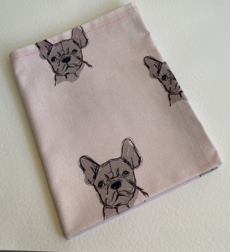 Light Pink French Bulldog Tea Towel by Dees