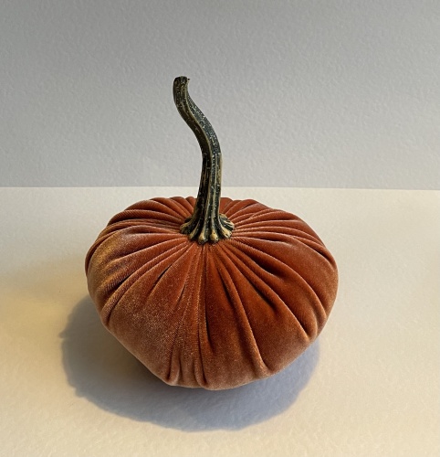 Hand Made Small Velvet Pumpkin Harvest for Hilly Horton Home