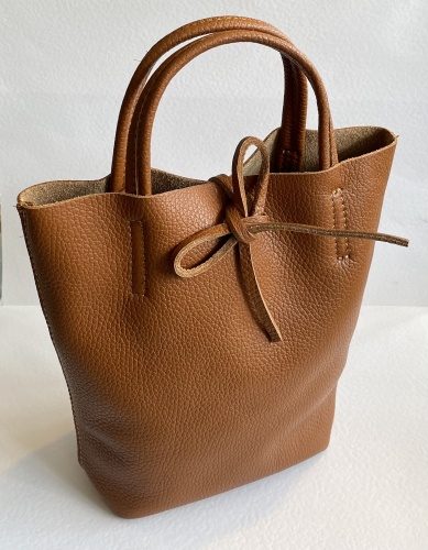 Small, Italian Leather Two Way Tote, Bruno by Hilly Horton Home