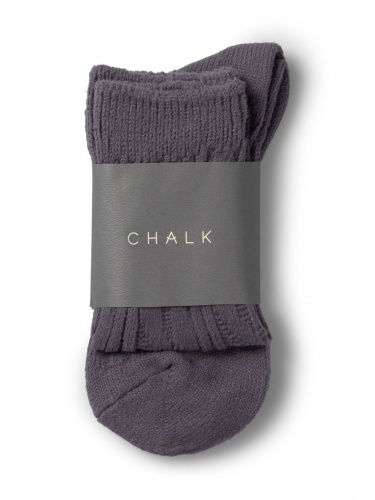 Cosy Cable Socks Charcoal by ChalkUK