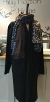 Black, Long Line, Knitted Cardigan Jacket