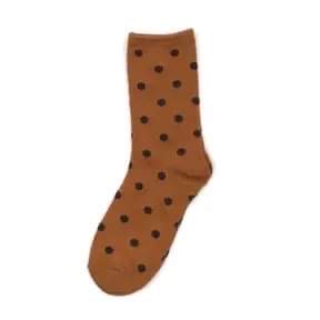 Madrid Spotty Socks Rust by Sixton London