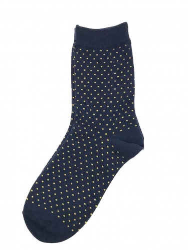 Carnaby Spotted Socks Midnight by Sixton London