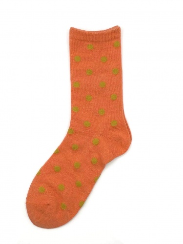 Madrid Spotty Socks, Cantaloupe by Sixton London