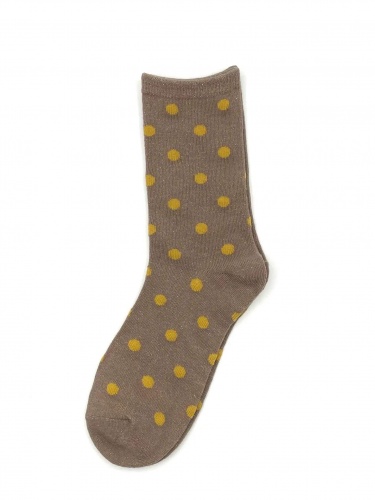 Madrid Spotty Socks Pewter by Sixton London