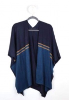 Navy and Teal Gold Stripe Wrap by Peace of Mind