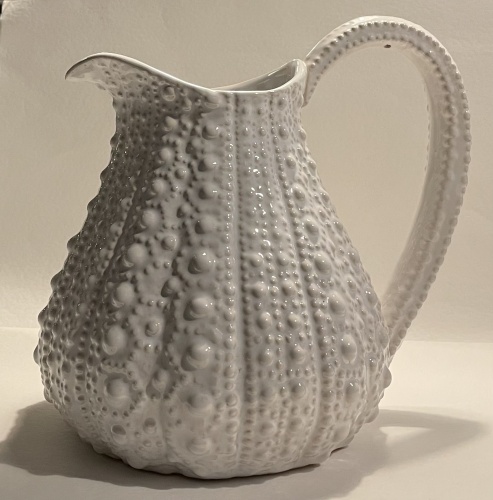 Large, White Urchin Jug for Hilly Horton Home