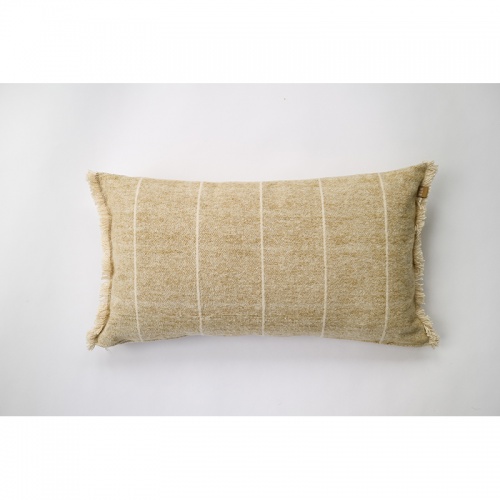 Brushed WildStripe Breakfast Cushion Mustard by Raine & Humble