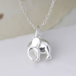 Sterling Silver Elephant Pendant by Peace Of Mind