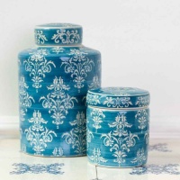 Chinoiserie Petit Pot Teal by Grand Illusions