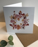 Exclusive  ''Winter Wreath'' greetings card  by Sam Purcell for Hilly Horton Home
