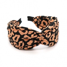 Animal Print Headband in Tan/Black by Peace of Mind