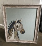 Framed Embroidery ''Horse'' by Ema Corcoran at The Hare in The Sweater