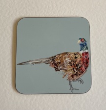 Pheasant Coaster by Dees
