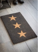 3 Star door mat by Garden Trading