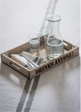 ''Drinks Anyone'' tray by Garden Trading