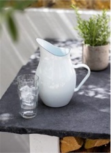 Large enamel water pitcher