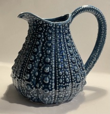 Large, Blue Urchin Jug for Hilly Horton Home