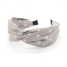 Polkadot headband in Grey and White by Peace of Mind