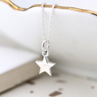 Sterling silver star pendant on a fine silver chain by Peace Of Mind